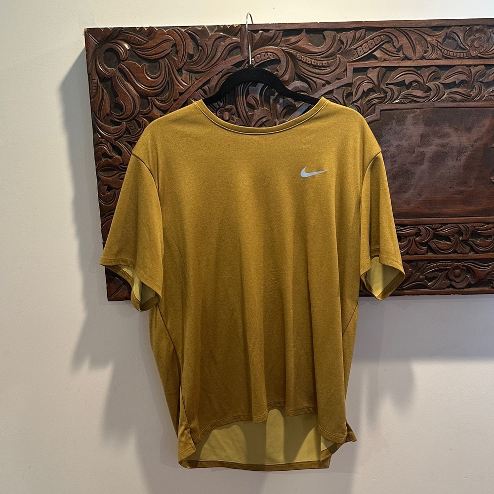 Nike Dri-Fit Mustard Short Sleeve Tee